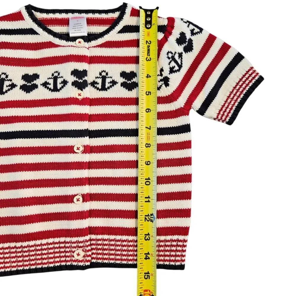 Gymboree Bon Voyage Set Girls Size 5 Skirt Sweater Top Red White Blue 2006 NWT